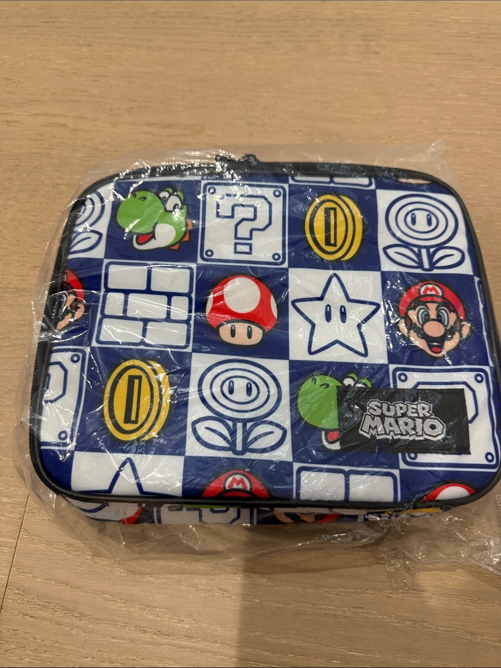 Nintendo Blue Super Mario Insulated Lunch Bag